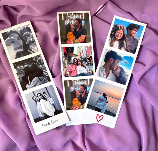 Custom Polaroid Photo Strips – 3 High Quality Polaroid Strips (3 × 10 Inch) (No Cod Available)
